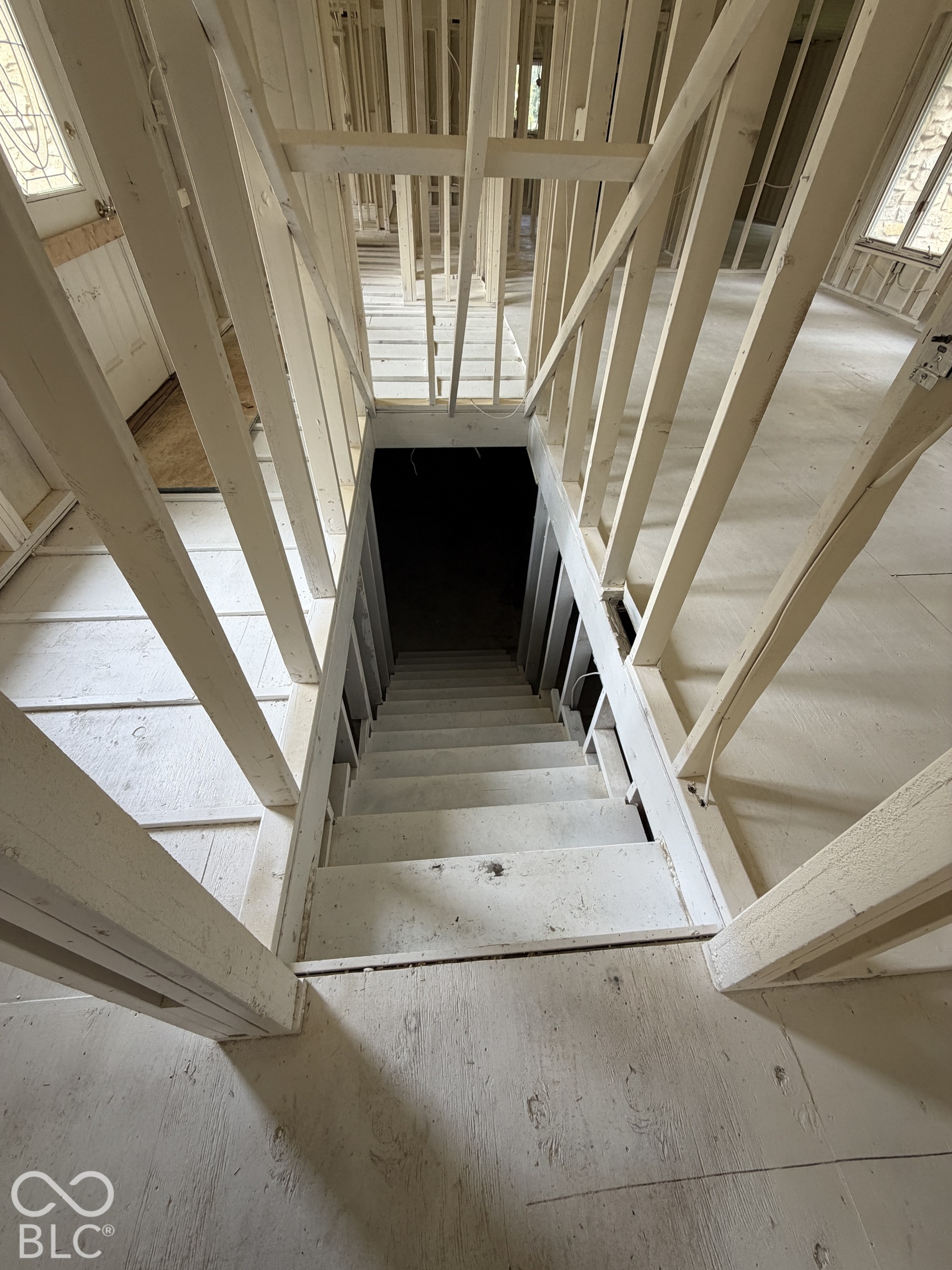 Stairs leading to basement