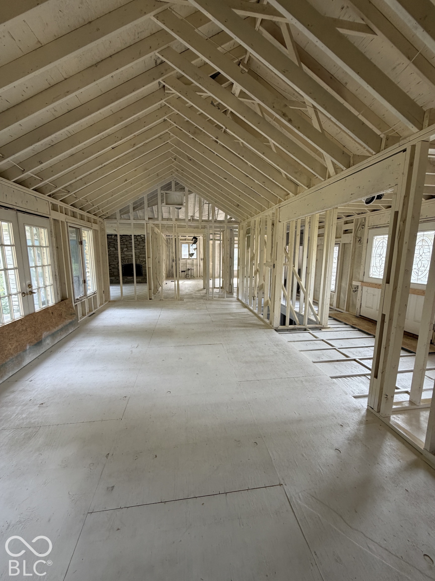 Eastern viewpoint looking in Living Room from Primary Bedroom space