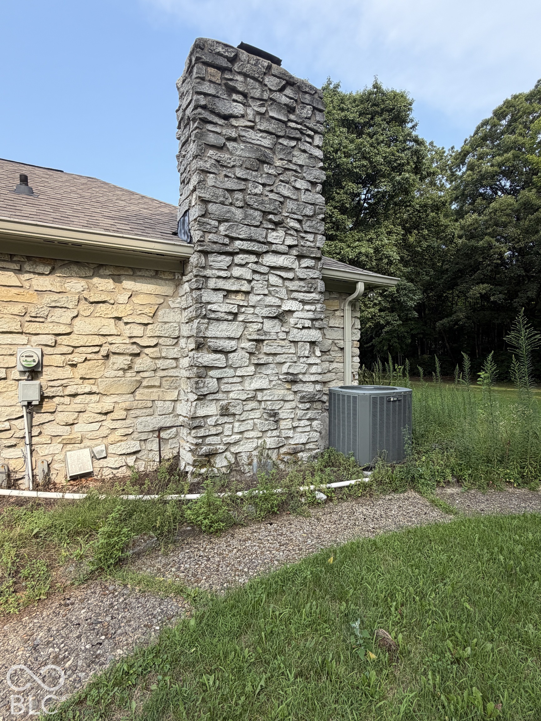 Exterior Chimney east end