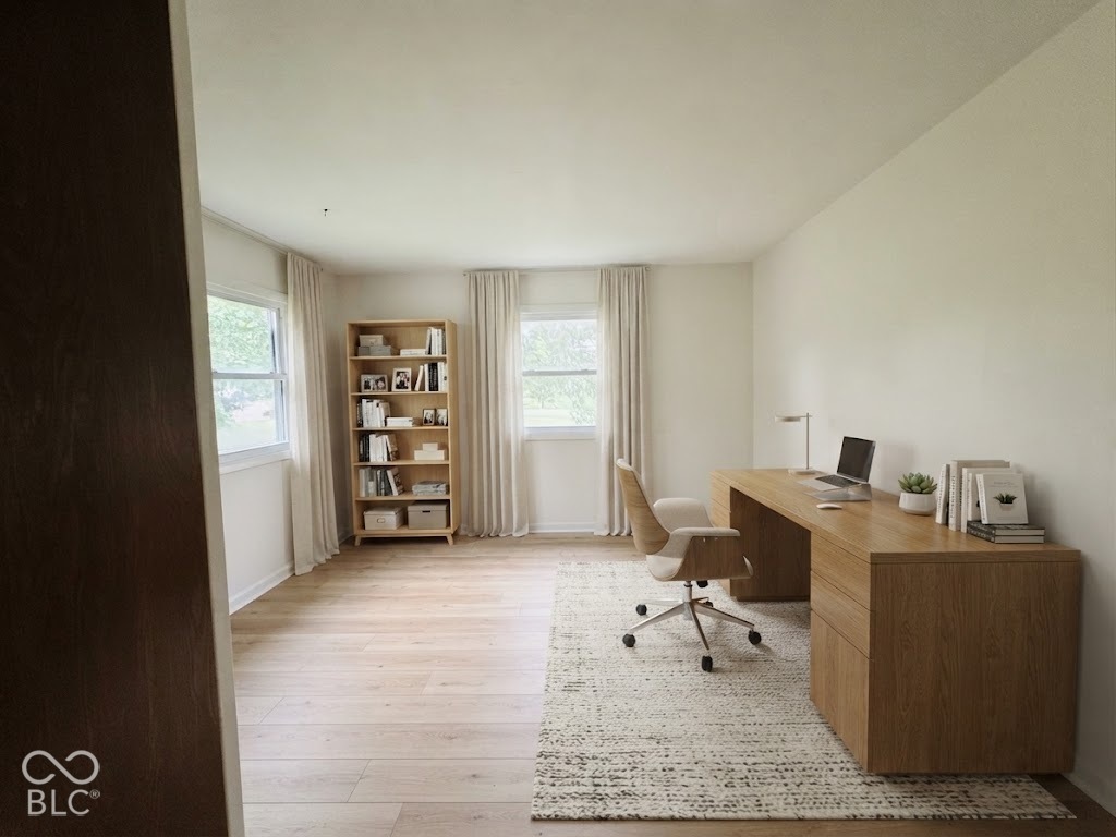 Virtually Altered - VIRTUALLY STAGED / CONCEPTUAL DESIGN: Illustration of potential finished space only. Property sold as-is; furnishings, fixtures, and finishes are not included. See preceding photo for actual current condition.