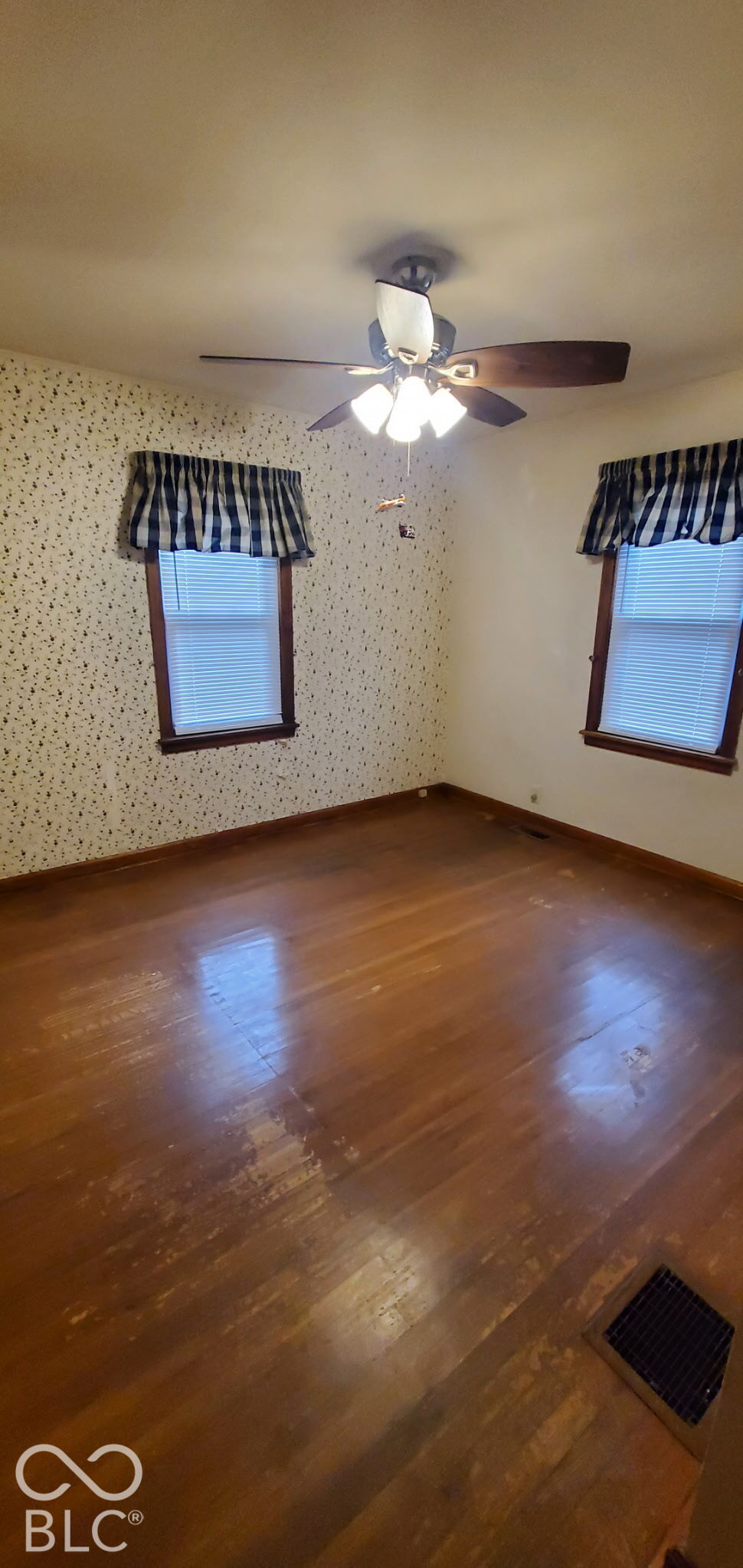 bedroom two - nice sized closet and two windows