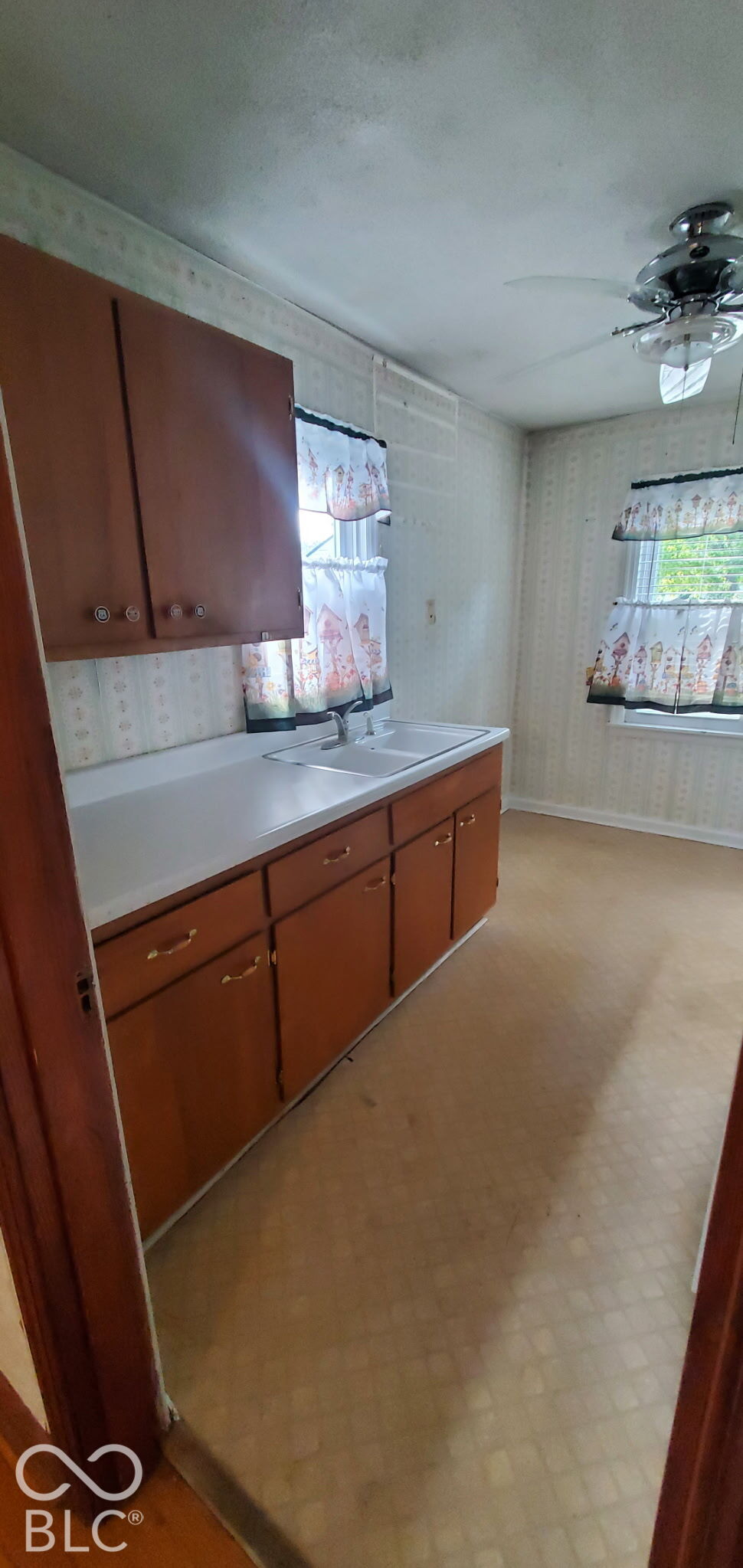 view of kitchen from living room