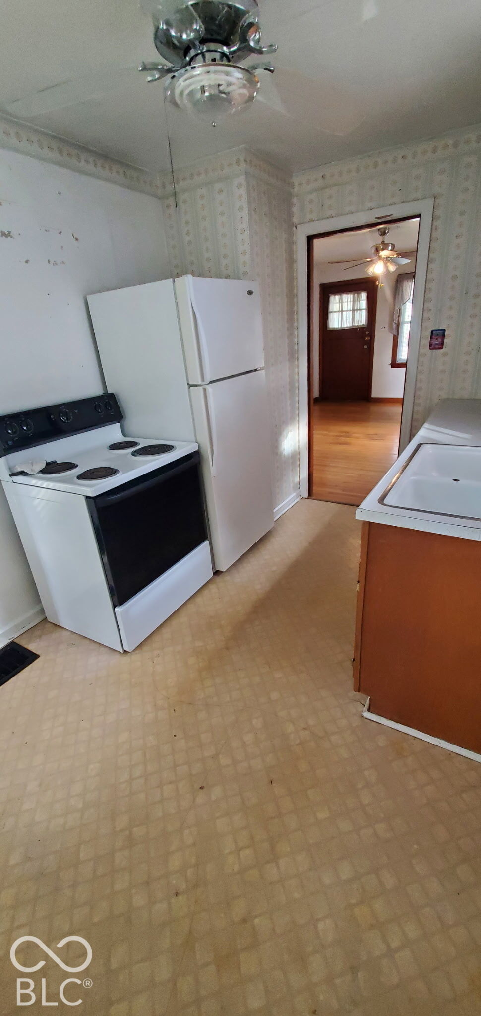 view of kitchen from eat-in area