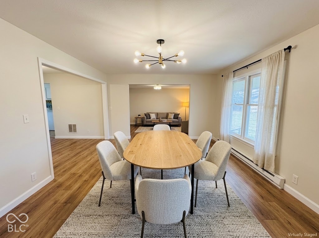 Virtually Altered - VIRTUALLY STAGED / CONCEPTUAL DESIGN: Illustration of potential finished space only. Property sold as-is; furnishings, fixtures, and finishes are not included. See preceding photo for actual current condition.