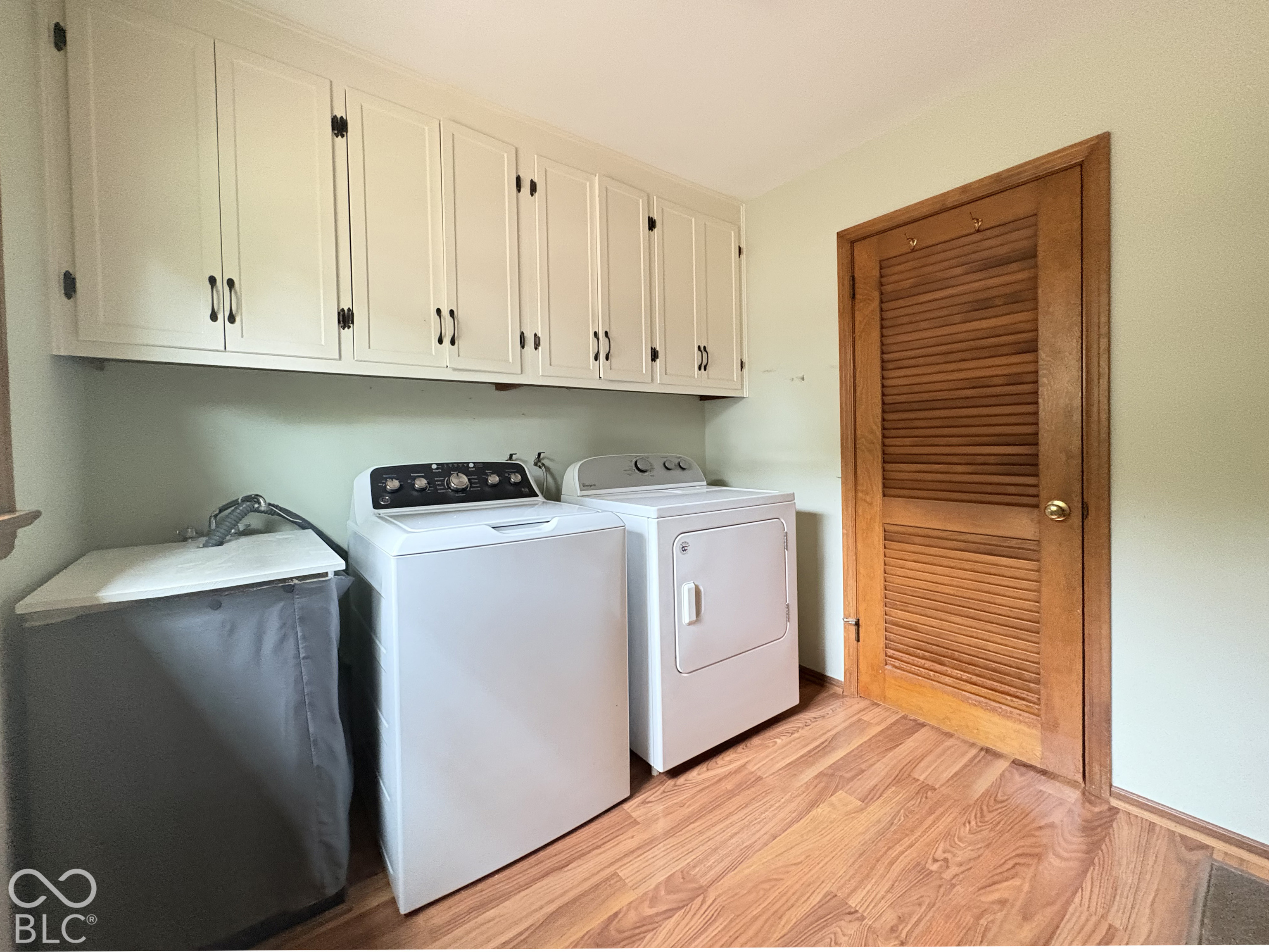 Everything is on one floor, including bright laundry room.