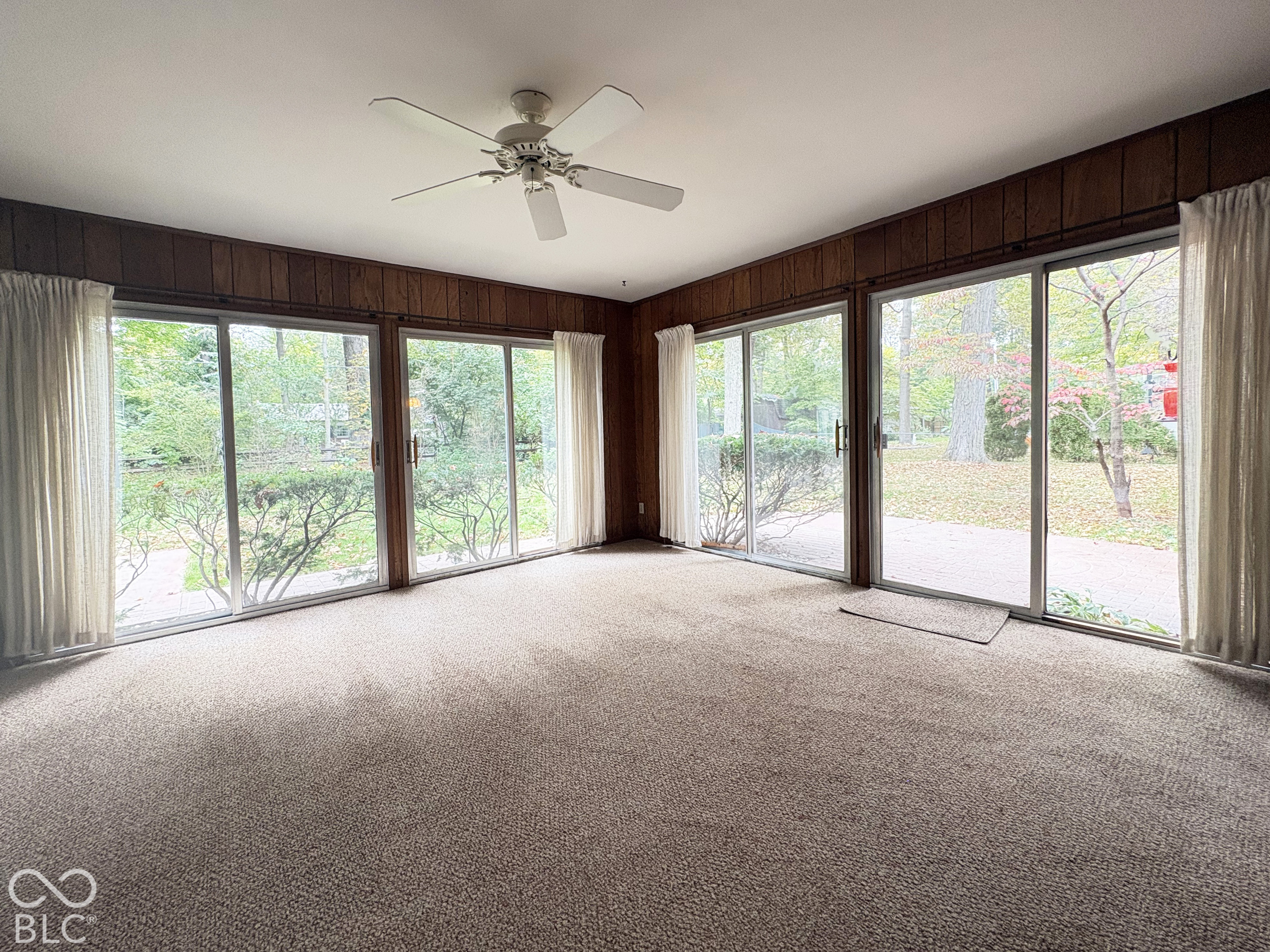 This is the larger of the two room (16' x 16') with a wonderful view of back yard and access to patio.