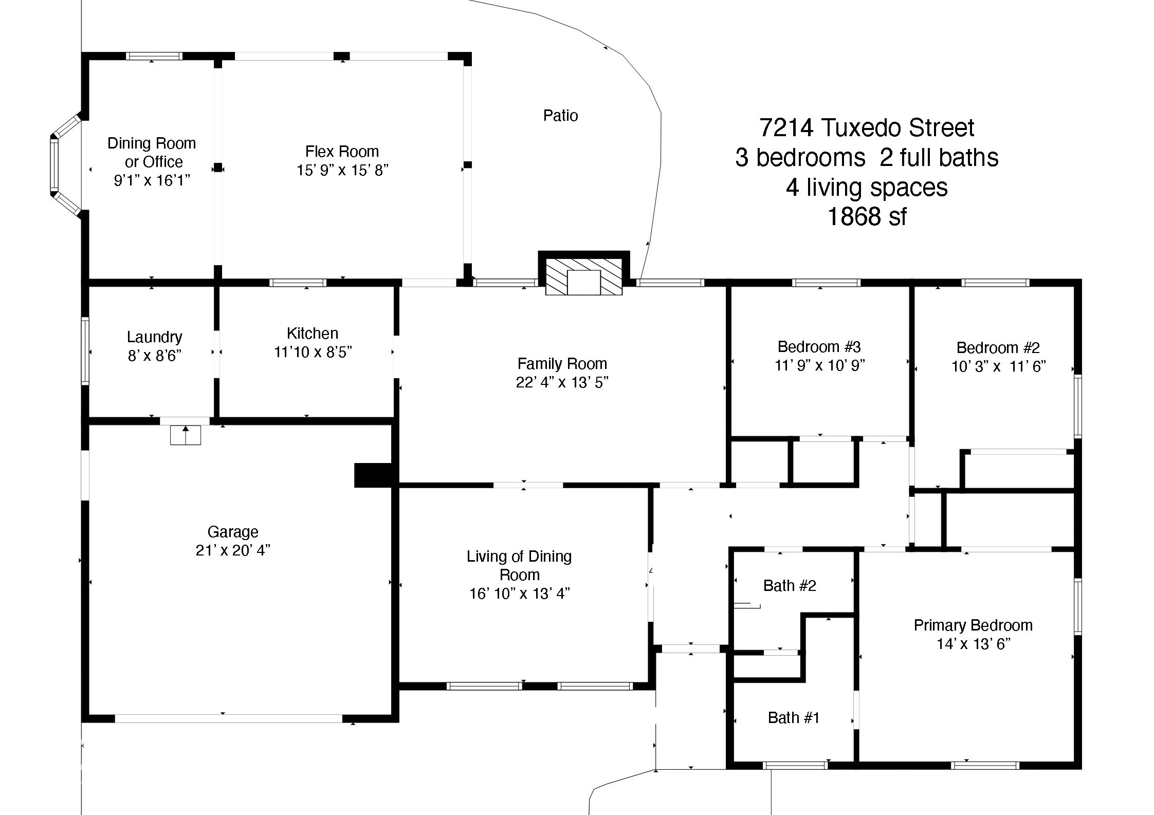 Floor plan with measurements.