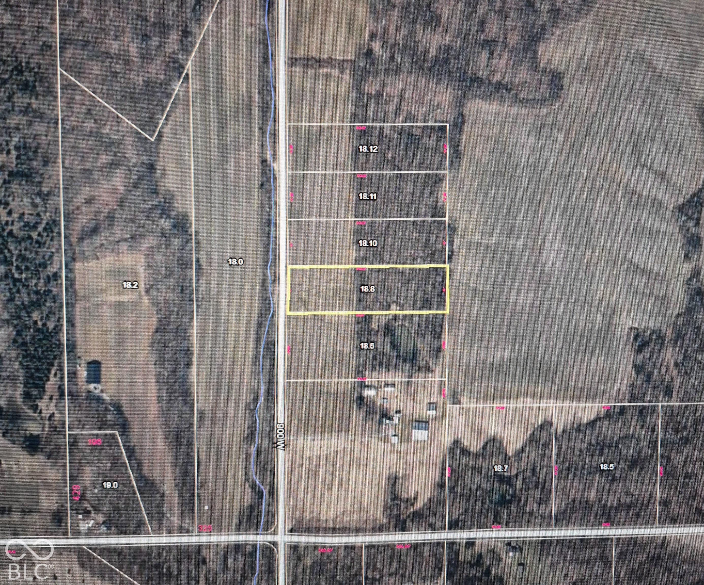 Tax Map. Aerial visualization of the property boundaries and land parcel identification numbers