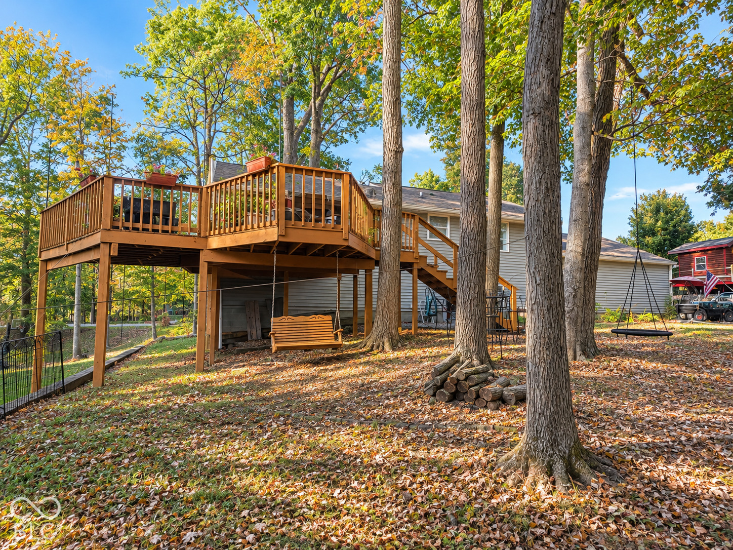 View of the deck from the back