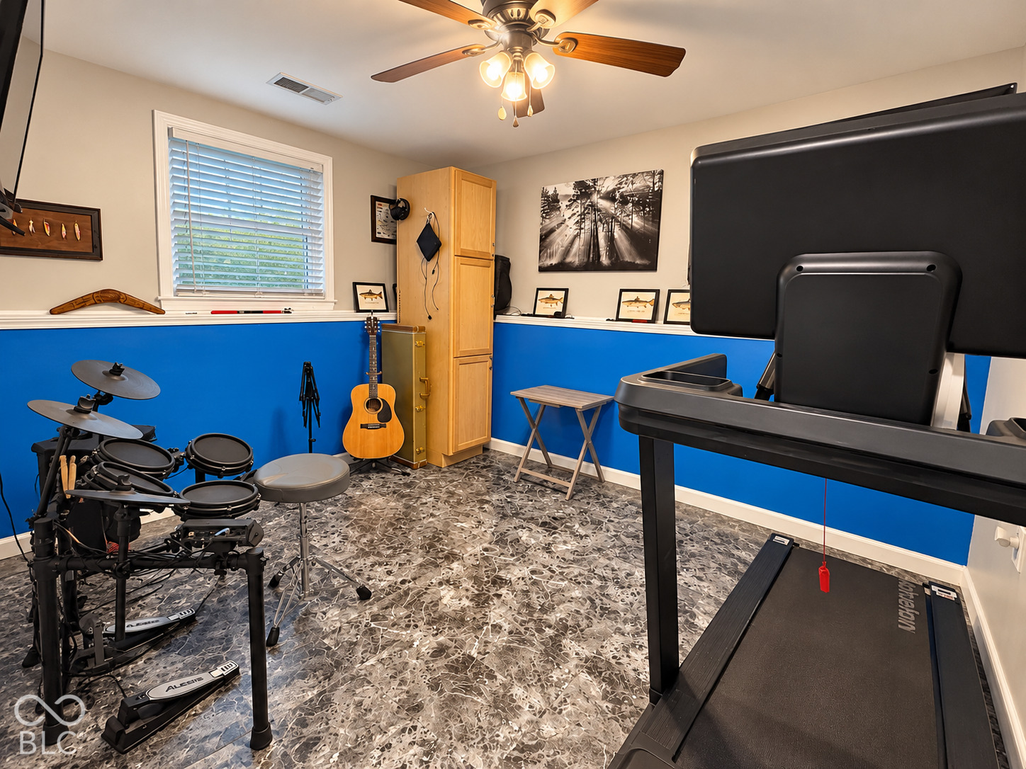 2nd lower level bonus room currently used for exercise and music