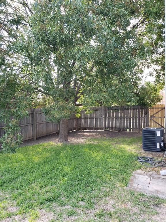 808 - Fenced backyard with grass, and tree for shade. 808 - Fenced backyard with grass, and tree for shade.