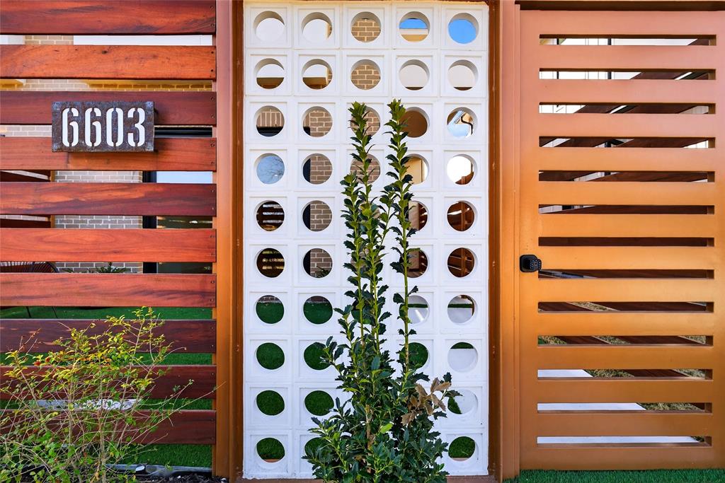 MCM breeze way blocks add to the architectural touches throughout the home. MCM breeze way blocks add to the architectural touches throughout the home.
