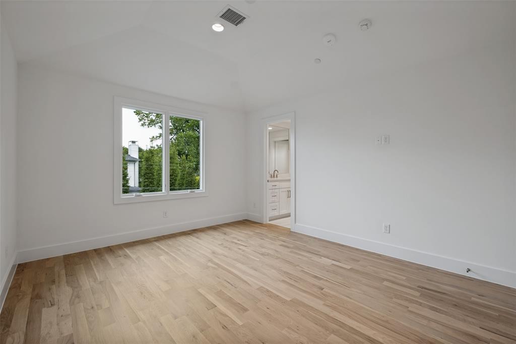 White oak hardwood floors in all 3 upstairs bedrooms and throughout both floors