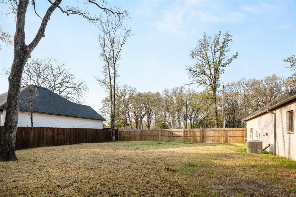 Extra lot fenced to make large backyard. Extra lot fenced to make large backyard.