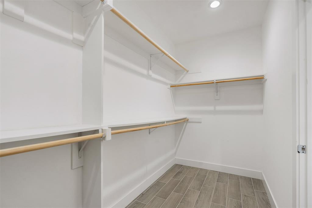 Primary closet