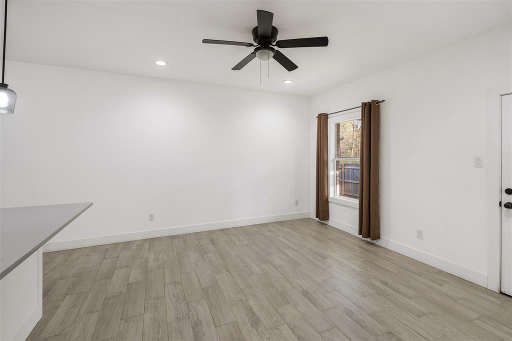 Living room open to kitchen