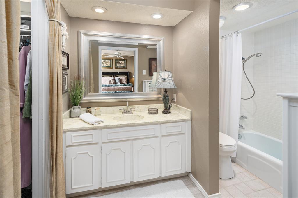 Primary Bedroom Vanity & Tub-Shower Combo