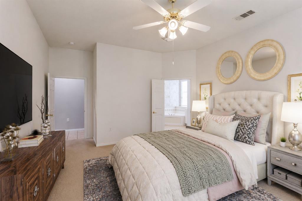 Carpeted bedroom - Virtually Staged