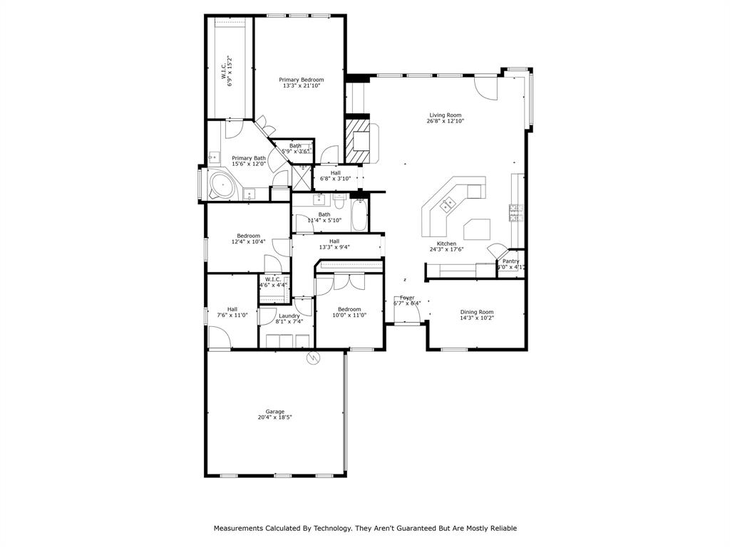 View of room layout