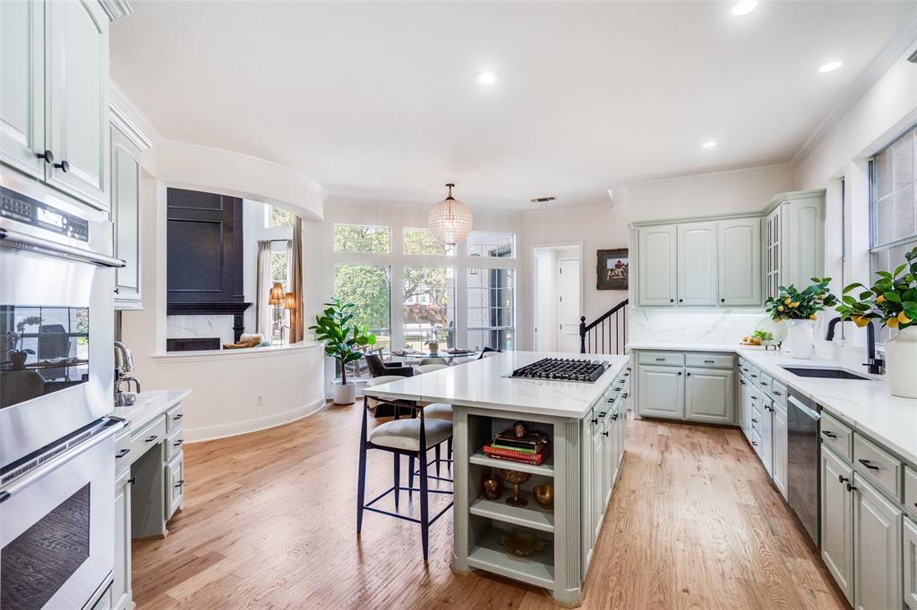 Perfectly remodeled! So much storage and breakfast bar with space for 4.