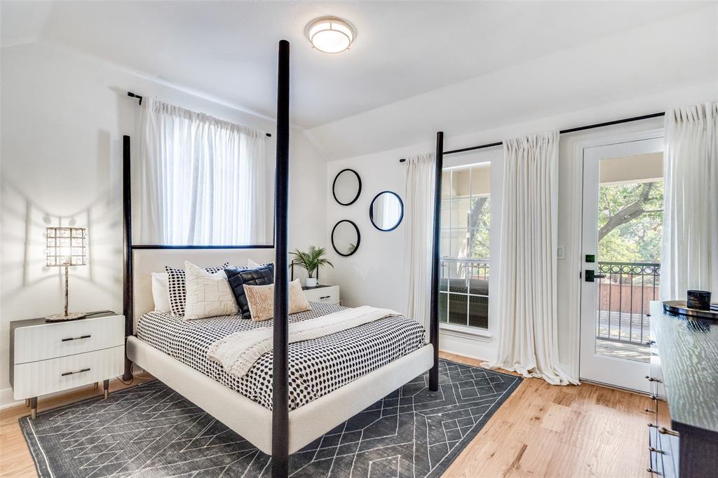 2nd bedroom with private balcony.
