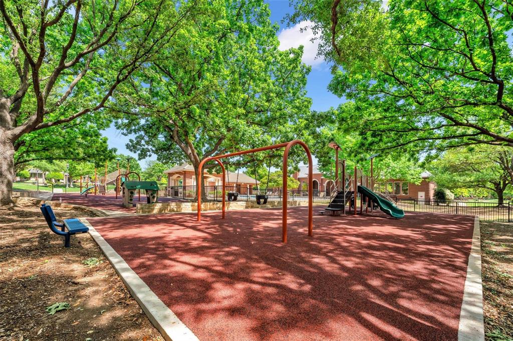 Shaded playground for everyone to enjoy.