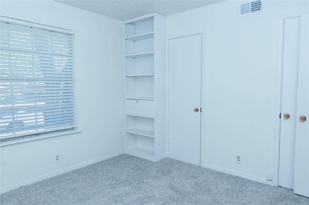 Built in bookcase in this room.