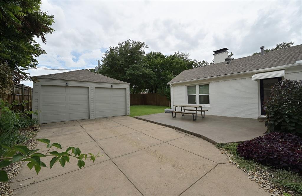 Two car rear entry garage