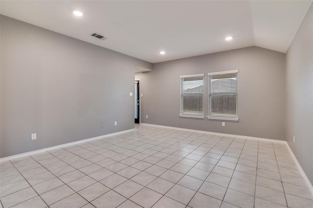 Living room open to kitchen
