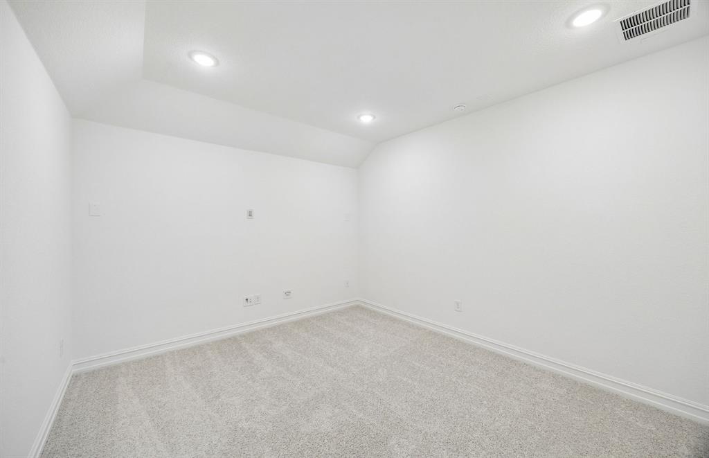 Spacious media room
