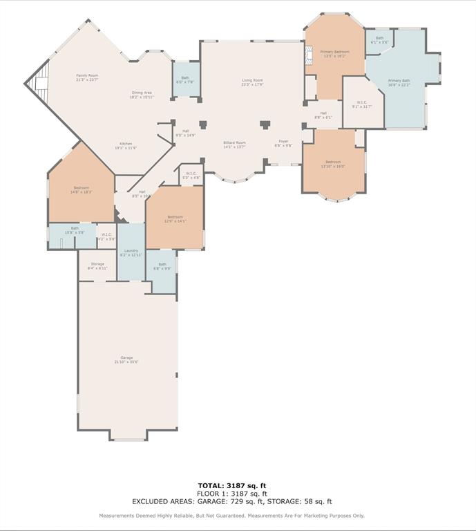 Floor plan to accompany your tour.