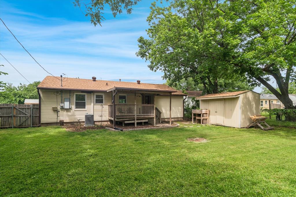 10 x 11 covered deck and shed