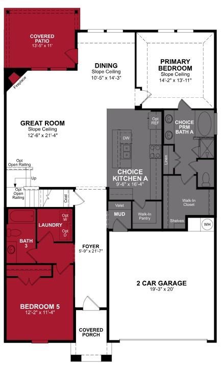 Beazer Homes Villages of Hurricane Creek Rainier Floorplan.