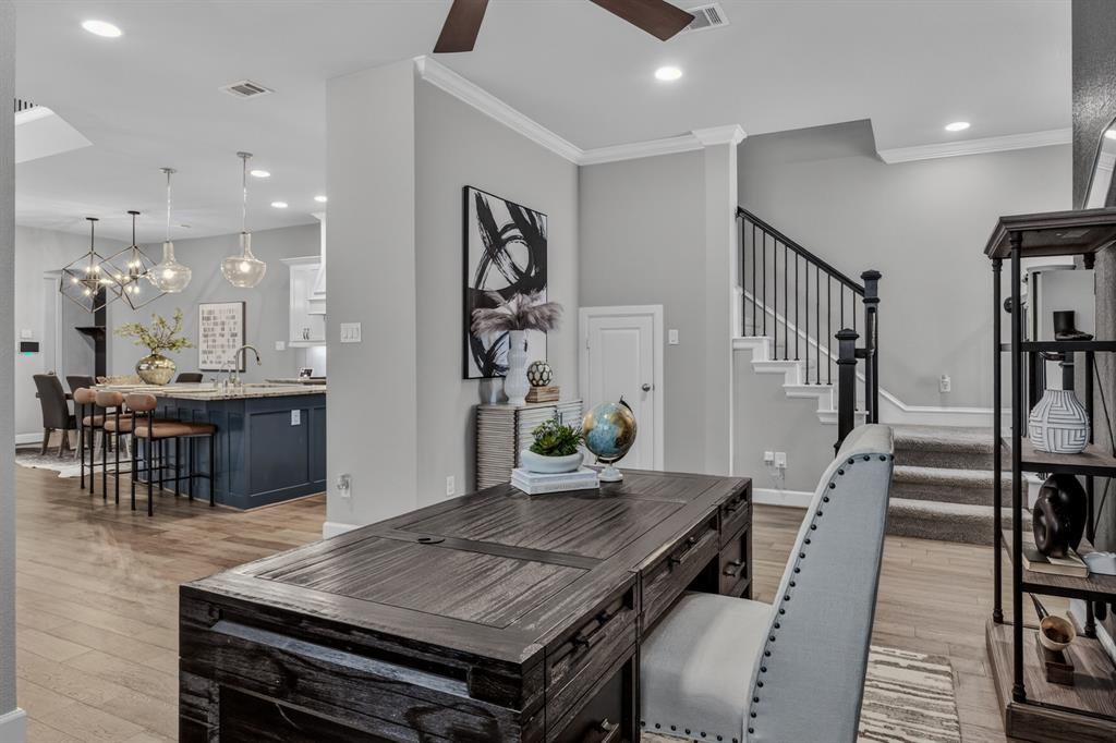 Beautiful and modern layout of this David Weekley floorplan.