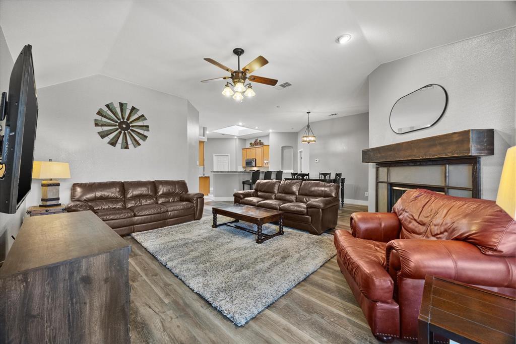 The open concept floor plan keeps everyone connected.