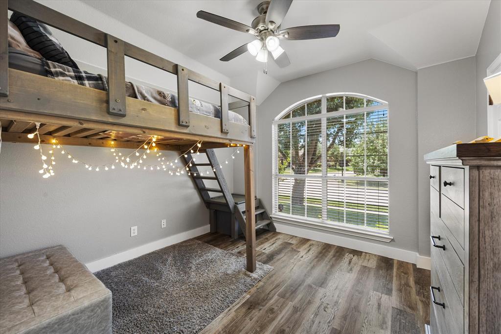 Bedroom 2 has a cool built-in loft style bed.