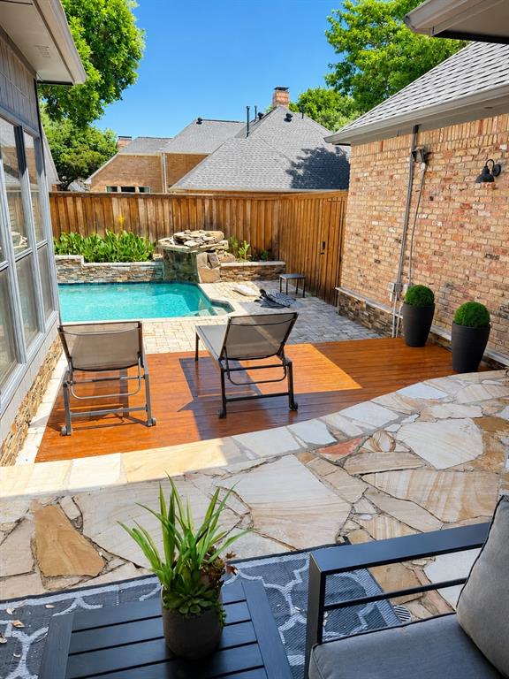 View of pool from Patio