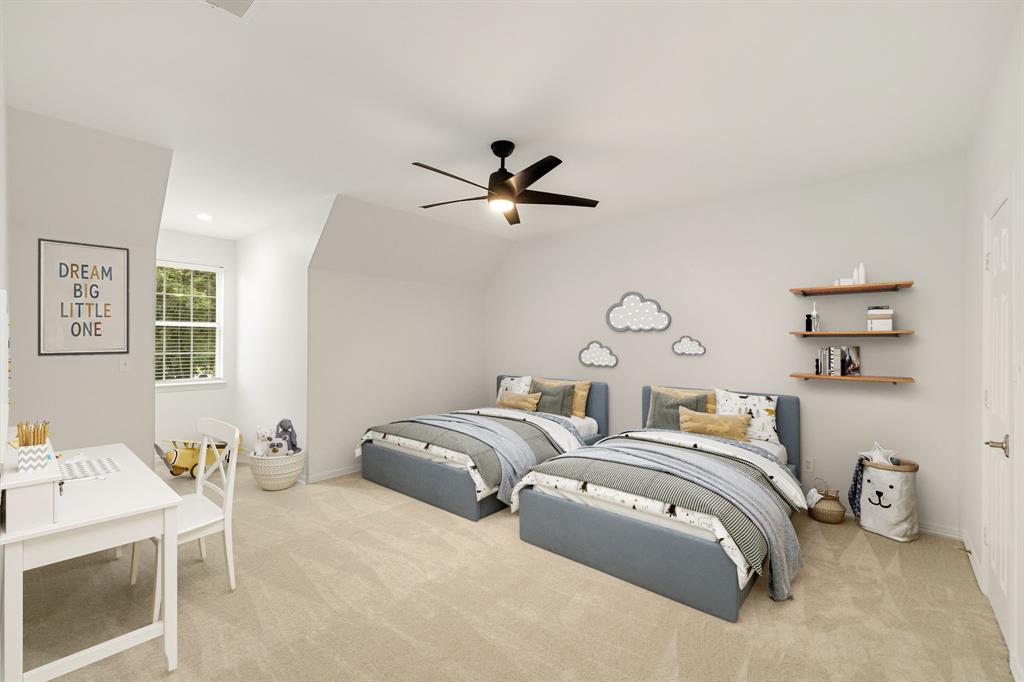 Virtually staged, massive bedroom!