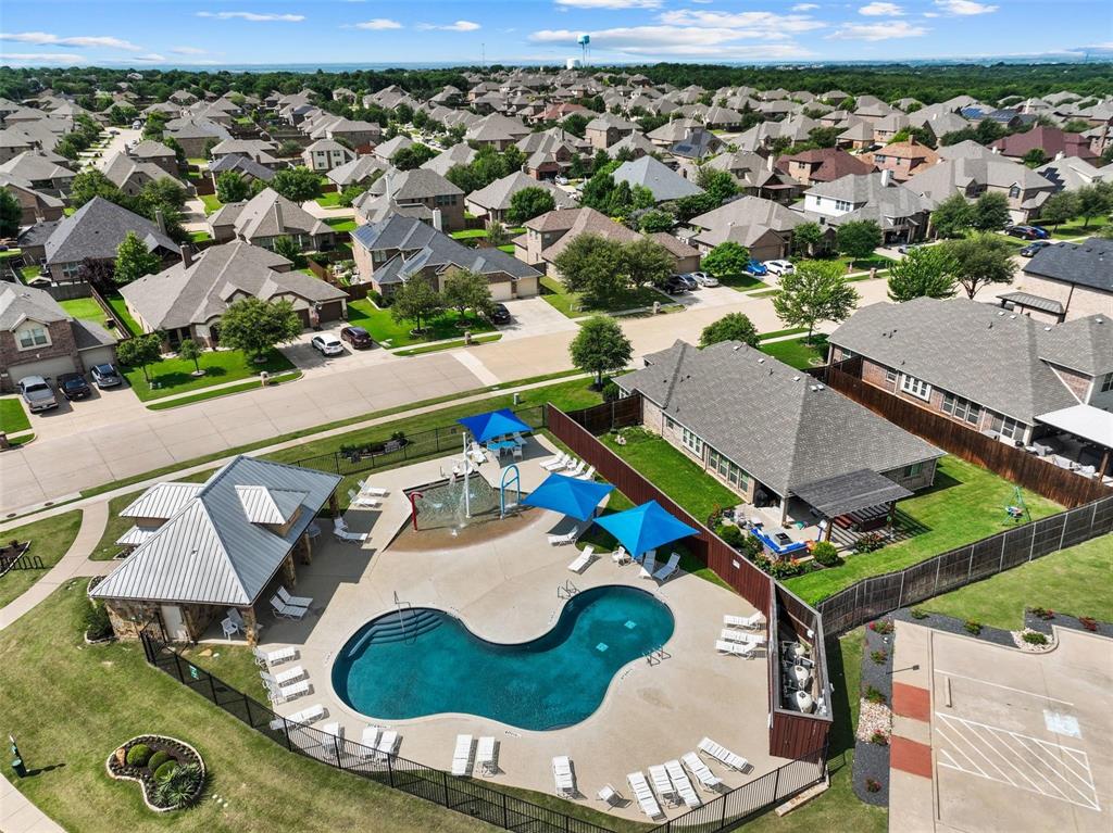 Neighborhood pool and splash pad for residents