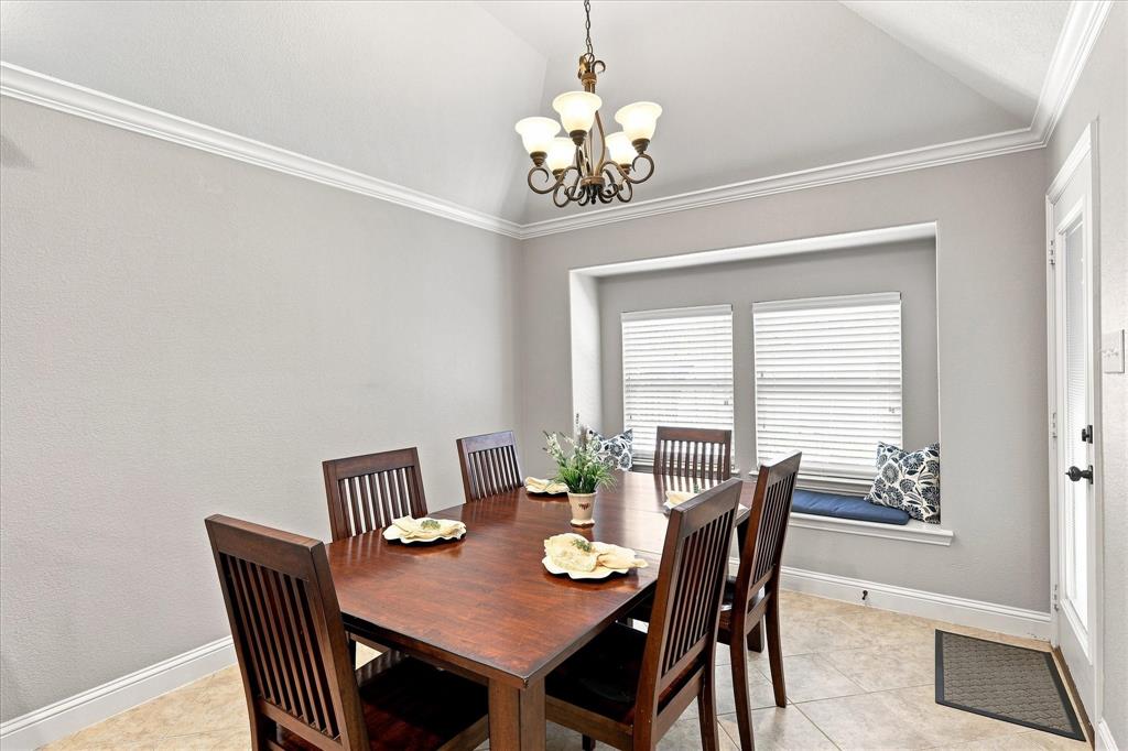 Dining Area spacious for large tables and window seating