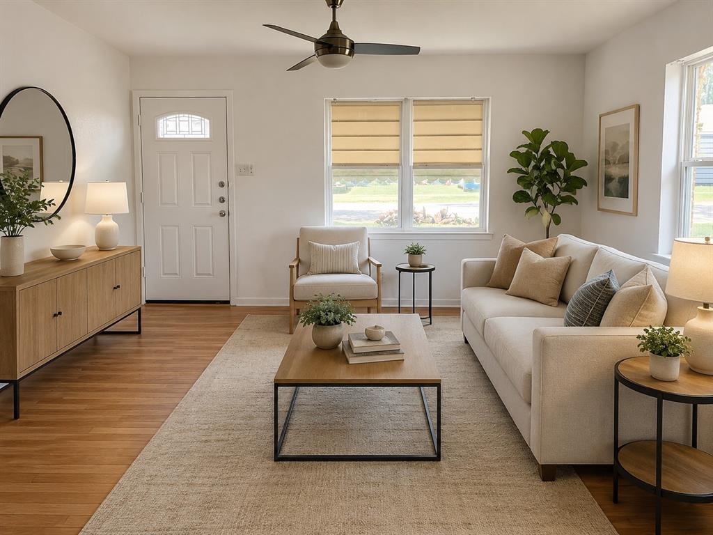 AI enhanced staged living room AI enhanced staged living room