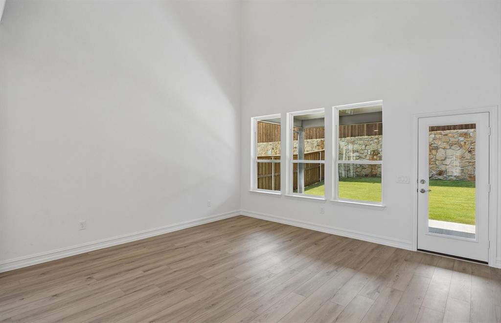 Gathering room with backyard access