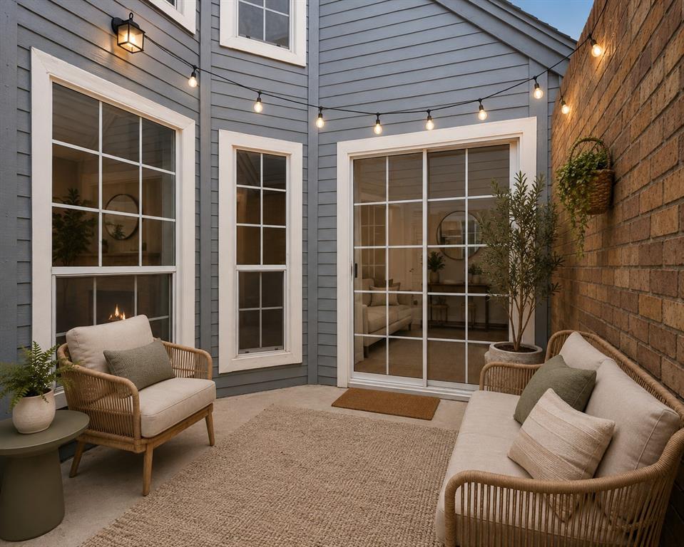 Virtually Staged- Backyard Patio