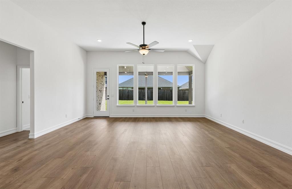 Spacious living room with natural light