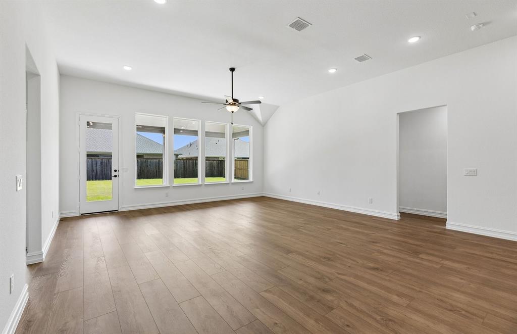 Large windows in living room