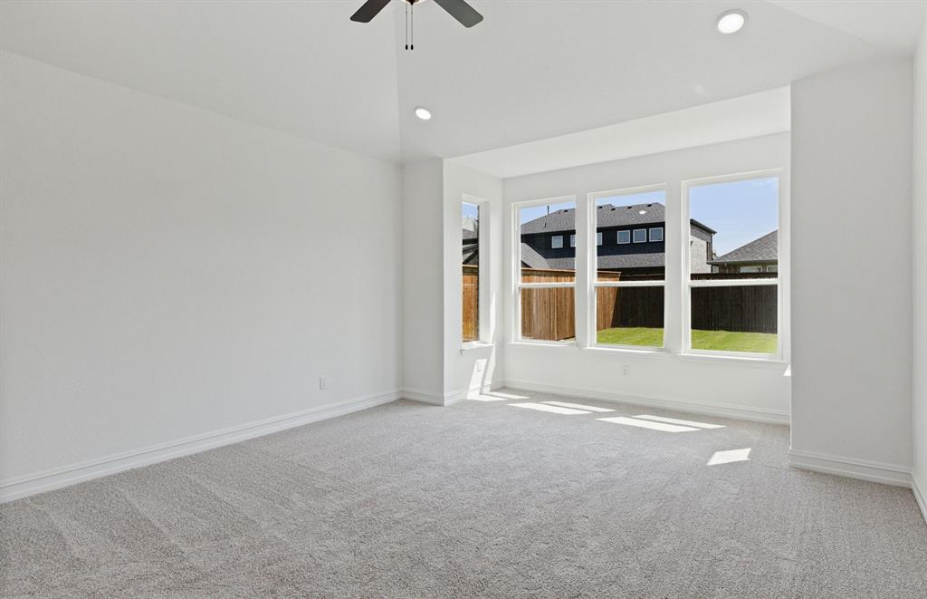 Bay windows in owners suite