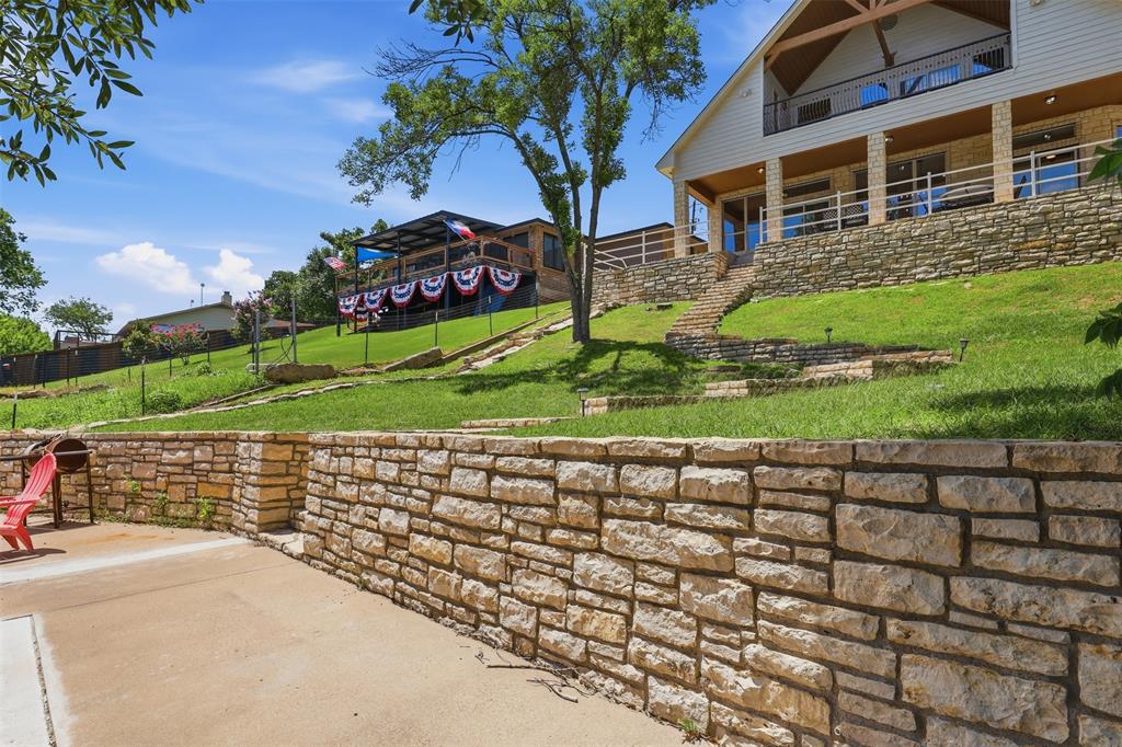 Large area by boat dock to relax at