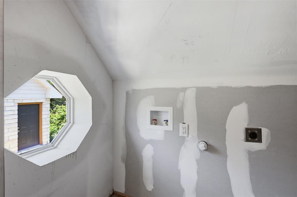 Laundry upstairs in primary closet