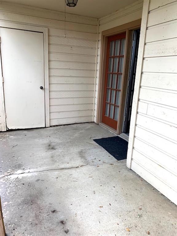 Additional storage - closet on patio