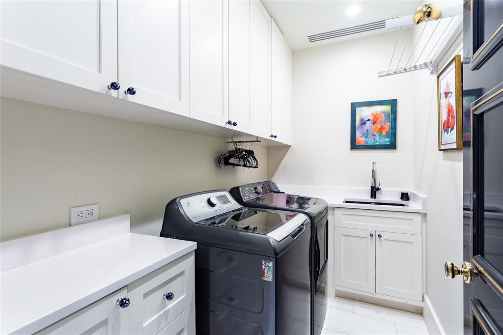 Large Laundry with sink.